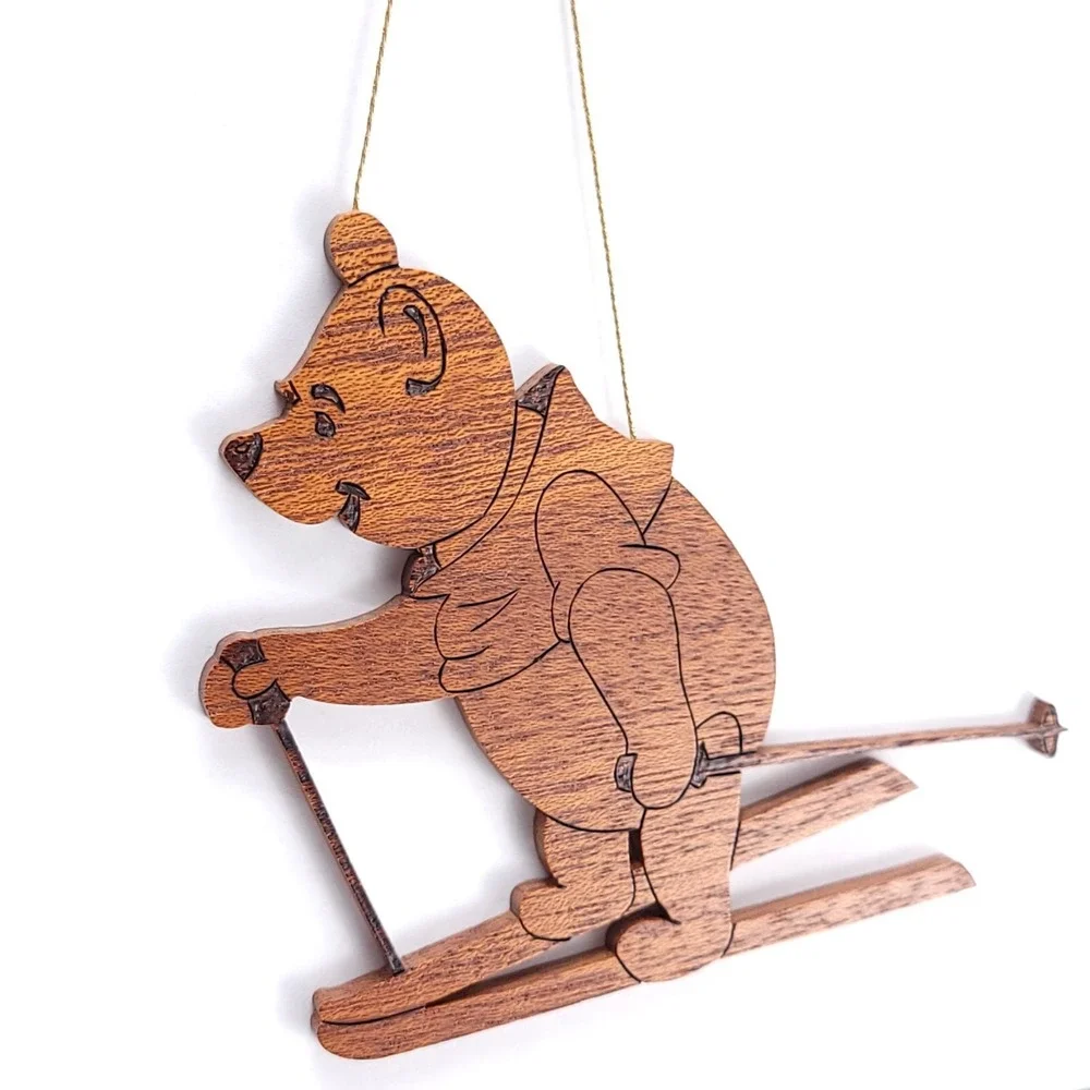 Disney‎ Winnie The Pooh Vintage Wooden Christmas Ornament Bob Deihl 1994